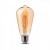 LED lámpa , égő , izzószálas hatás , filament , E27 foglalat , Edison , 6 Watt , meleg fehér , borostyán sárga