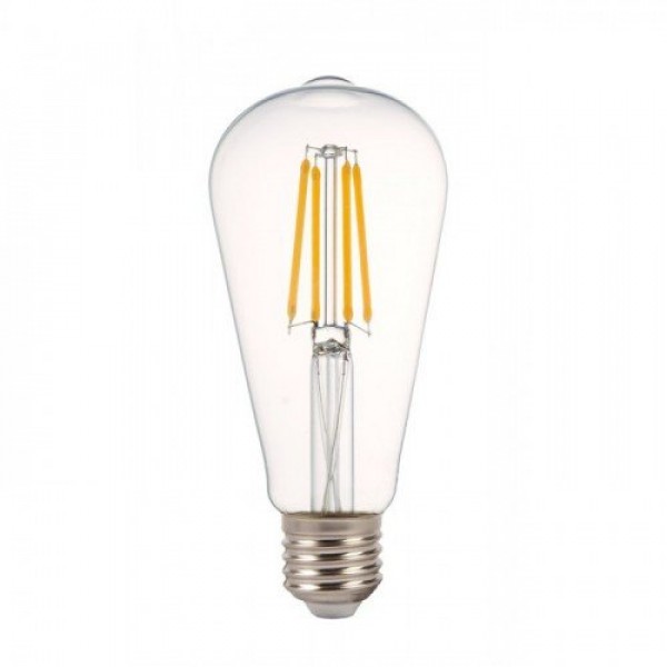 LED lámpa , égő , izzószálas hatás , E27 foglalat  , 4 Watt , meleg fehér , dimmelhető