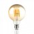 LED lámpa , égő , izzószálas hatás , filament , gömb , E27 foglalat , G95 , 8 Watt , meleg fehér , borostyán sárga