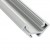 Alumínium sarok profil LED szalaghoz , 1 méter/db  , ezüst eloxált, MATT fedővel , CORNER ELOX