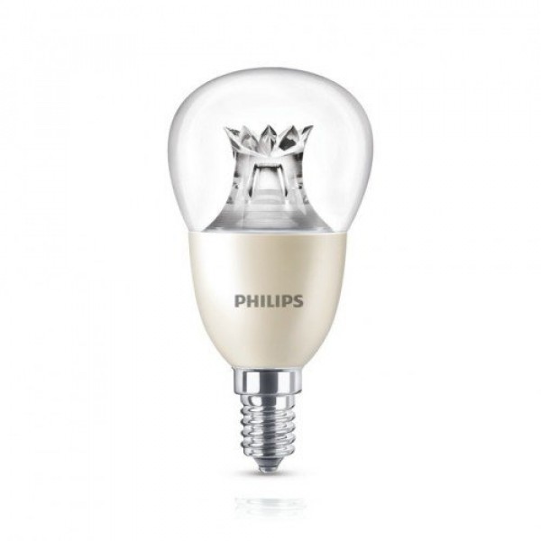 LED lámpa , égő , kisgömb , E14 , 8 Watt , 2200-2700K , dimmelhető , Philips DimTone