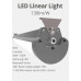 LED csarnokvilágító , 30 Watt , 60 cm , 150 lm/W , IP65 , kompakt vízzáró armatúra , állítható sugárzási szög, hideg fehér