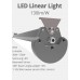 LED csarnokvilágító ,120 Watt , 150 cm , IP65 , kompakt vízzáró armatúra , állítható sugárzási szög, meleg fehér