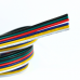 Színes vezeték , RGB-CCT LED szalaghoz , 6 eres (fekete/fehér/kék/piros/zöld/sárga)