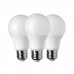 LED lámpa , égő , körte ,  E27 foglalat , 10 Watt , hideg fehér , 3 darabos csomag , 5 év garancia