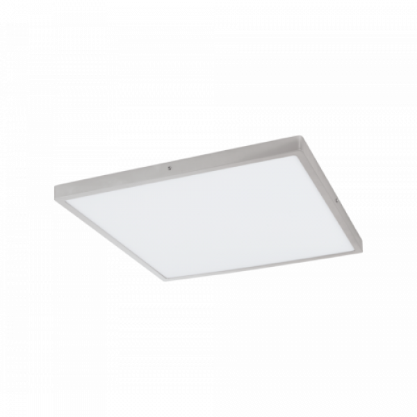 LED panel , 25W , falon kívüli , négyzet , 50 cm , természetes fehér , nikkel keret , EGLO , FUEVA , 97278