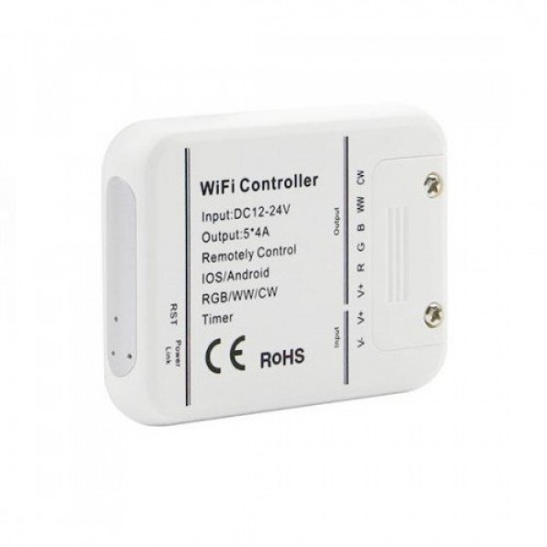 RGB-CCT LED szalag vezérlő , WIFI , Amazon Alexa és Google Home kompatibilis