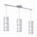 LED lámpa függeszték , mennyezeti , 3 x E27 , króm , fehér , üveg , EGLO , BAYMAN , 92563