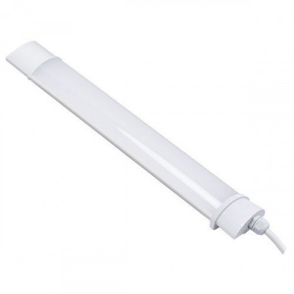LED lámpatest ,  40 watt , 120 cm , kompakt armatúra , por- és párvédett , hideg fehér , IP65