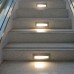 LED lámpatest , oldalfali , kültéri , lépcsővilágító , 6W , négyzet , természetes fehér , szürke , IP54