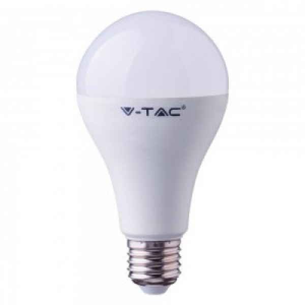 LED lámpa , égő , körte , E27 foglalat , 18 Watt , természetes fehér