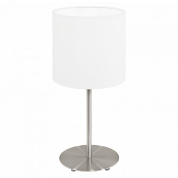 LED lámpatest , asztali , E27-es foglalatú , textil , fehér , EGLO , PASTERI , 31594