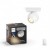 Led lámpatest , Philips Hue , Buckram , mennyezeti , spot (1 x 5.5W GU10 + DIM Switch fényerőszabályozó) , CCT , dimmelhető , fehér