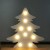 LED dekoráció , karácsonyi fa fenyőfa , 9 db led , meleg fehér , elemes