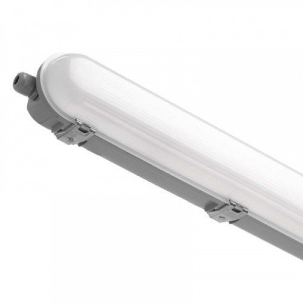 LED lámpatest , 36 Watt , 120 cm , kompakt armatúra , por- és páravédett , IP66 , hideg fehér , vészvilágítás meghajtóval