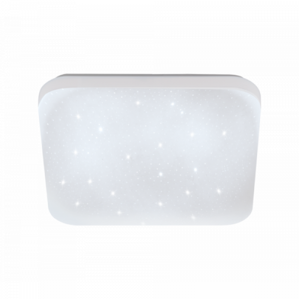 LED lámpatest , mennyezeti/fali , négyzet , kristály hatású , 7.4W , természetes fehér , EGLO , FRANIA-S , 33597