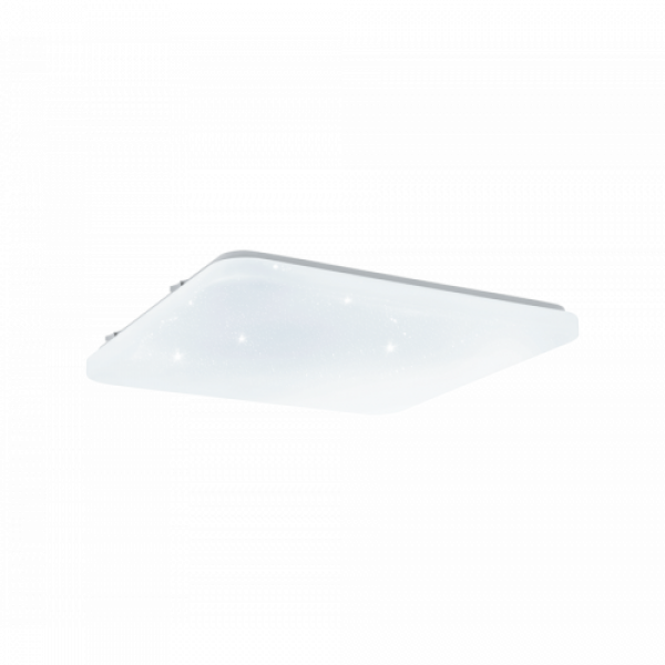 LED lámpatest , mennyezeti/fali , négyzet , kristály hatású , 49.5W , meleg fehér , EGLO , FRANIA-S , 98449