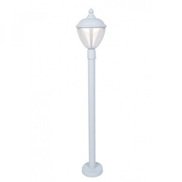 Led lámpatest , állólámpa , 98 cm , 9 Watt , meleg fehér , fehér, kültéri , IP44 , LUTEC , UNITE