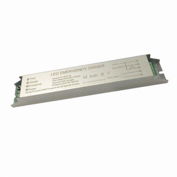 Vészvilágítás meghajtó, inverter LED fénycsövekhez és LED panelekhez (5-20 Watt) , 230V kimenettel