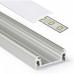 Alumínium U profil LED szalaghoz , 2 méter/db , eloxált , SURFACE14