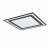 LED panel , 36W , falon kívüli , 60 cm , négyzet , természetes fehér , fekete keret , EGLO , SAVATARILA , 99039