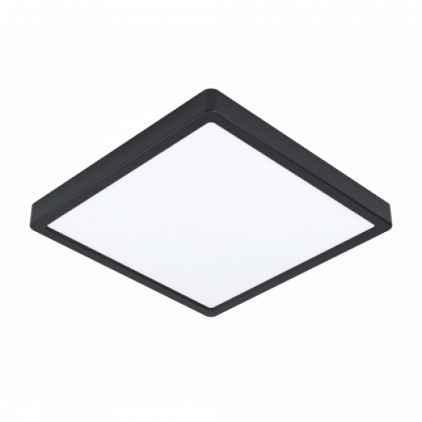 LED panel , 20W , falon kívüli , négyzet , meleg fehér , fekete keret , IP44 , EGLO , FUEVA 5 , 99271