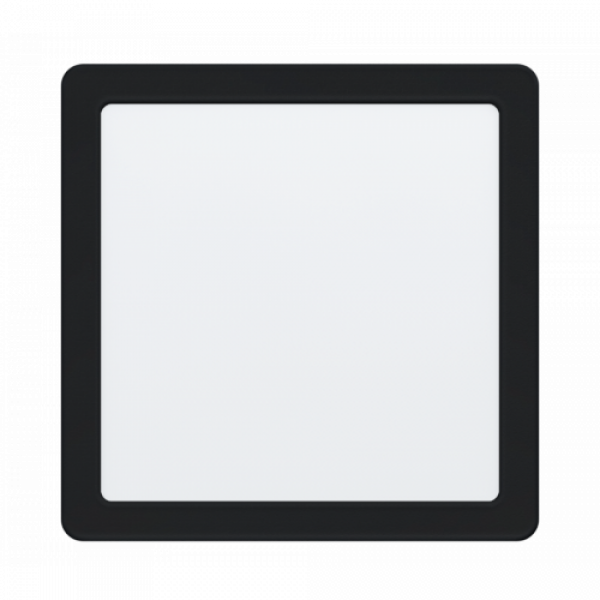 LED panel , 16.5W , süllyesztett , négyzet, természetes fehér , fekete keret , EGLO , FUEVA 5 , 99189