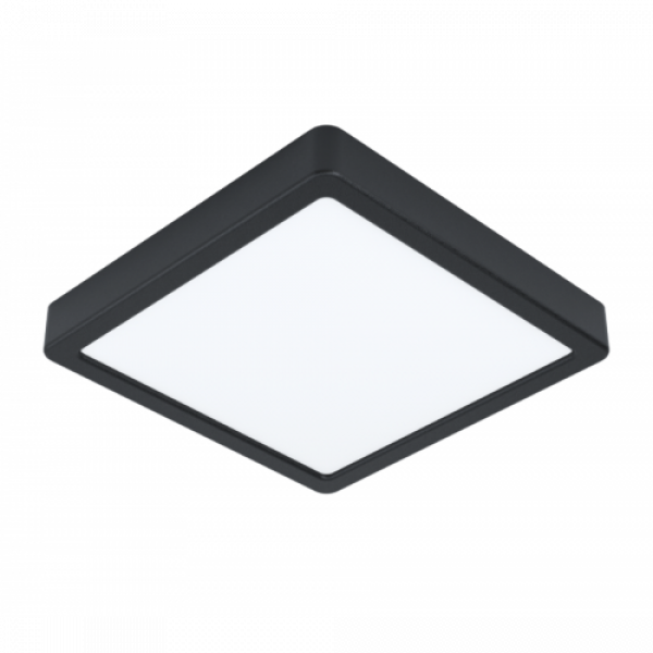 LED panel , 16.5W , falon kívüli , négyzet , természetes fehér , fekete keret , EGLO , FUEVA 5 , 99256