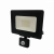 LED reflektor , 50 Watt , Ultra Slim , mozgásérzékelős , természetes fehér , fekete ház, Optonica