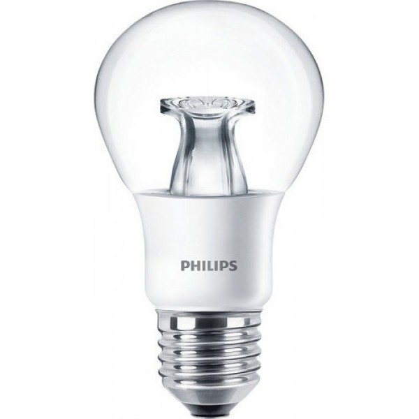 LED lámpa , égő , körte , E27 , 6 Watt , 2200-2700K , dimmelhető , Philips DimTone