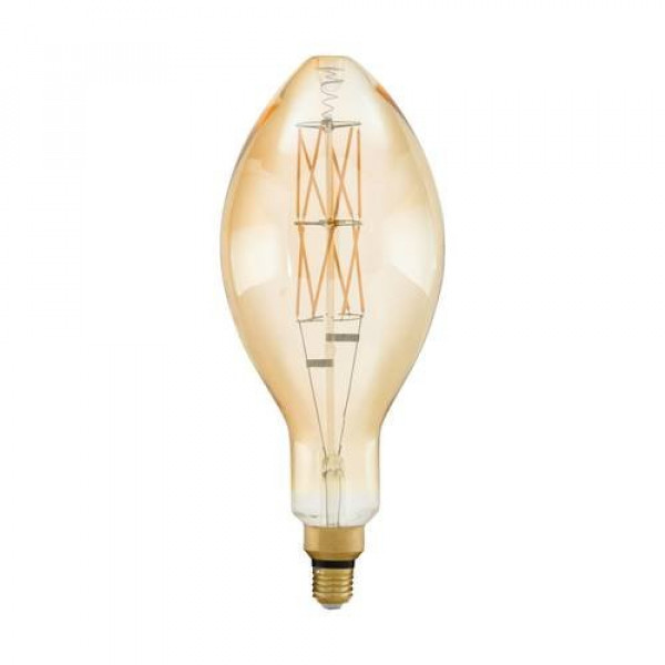 LED lámpa , égő , izzószálas hatás , filament , E27 , 8W , dimmelhető , meleg fehér , borostyán , EGLO , 11685