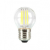LED lámpa , égő , izzószálas hatás , filament , kis gömb , E27 foglalat , G45 , 4 Watt , meleg fehér