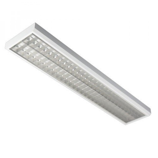 LED lámpatest , mennyezeti , tükrös , rácsos , 150 cm , 57W , természetes fehér