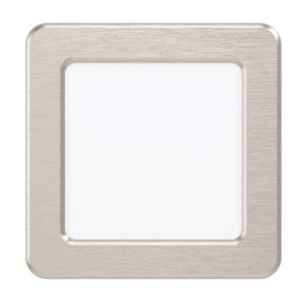LED panel , 5.5W , süllyesztett , négyzet , meleg fehér , nikkel keret , EGLO , FUEVA 5 , 99167