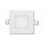 LED panel , 6W , süllyesztett , négyzet , természetes fehér , LM