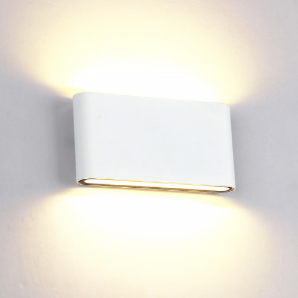 LED lámpatest , oldalfali , 2 irányú , 2 x 6W , természetes fehér , fehér , kültéri , IP65 , Elmark
