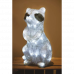LED dekoráció , beltéri/kültéri , mosómedve , 40 db LED , 39 cm , hideg fehér , időzíthető , IP44