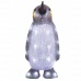 LED dekoráció , beltéri/kültéri , pingvin , 30 db LED , 35 cm , hideg fehér , időzíthető , IP44