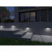 LED lámpatest , oldalfali , lépcsővilágító , 4W , négyzet , természetes fehér , kültéri , antracit , IP54, DULI