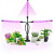 Növénynevelő LED lámpa , 3 karos , 12 Watt , USB , csiptethető , dimmelhető , időzíthető , IP44