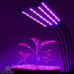 Növénynevelő LED lámpa , 4 karos , 15 Watt , USB , csiptethető , dimmelhető , időzíthető , IP44 , LEDISSIMO GROW