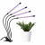 Növénynevelő LED lámpa , 4 karos , 15 Watt , USB , csiptethető , dimmelhető , időzíthető , IP44 , LEDISSIMO GROW