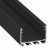 Alumínium profil LED szalaghoz , 2 méter/db , fekete , széles , ILEDO
