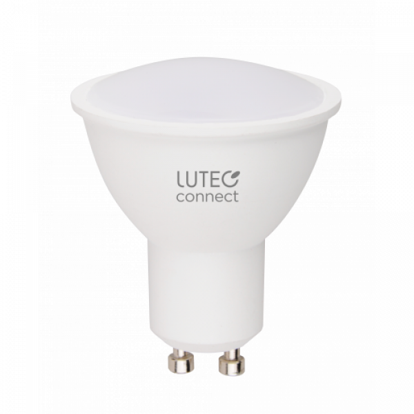 LED lámpa , égő , szpot , GU10 , 4.7 Watt , távirányítóval, RGB, CCT, dimmelhető , LUTEC CONNECT