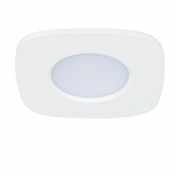 LED lámpatest , spot , RGB , CCT , dimmelhető , süllyesztett , négyzet , fehér , 7.7W , IP65 ,  LUTEC CONNECT , RINA