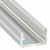 Alumínium U profil LED szalaghoz , 2 méter , CLICK , LUMINES TYPE A