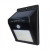LED lámpatest , oldalfali , napelemes , 0.75W , hideg fehér , fekete , kültéri , IP54