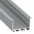 Alumínium profil LED szalaghoz , süllyeszthető , ezüst eloxált , széles , INSO , 2 méter