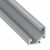 Alumínium sarok profil LED szalaghoz , 1 méter/db  , ezüst eloxált , CORNER ELOX