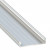 Alumínium U profil LED szalaghoz , 2 méter/db, WIDE2 - SOLIS